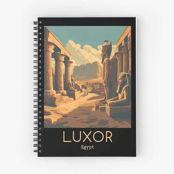 Item preview, A Vintage Travel Illustration of Luxor - Egypt  designed and sold by GoodOldVintage.