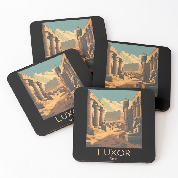 Item preview, A Vintage Travel Illustration of Luxor - Egypt  designed and sold by GoodOldVintage.