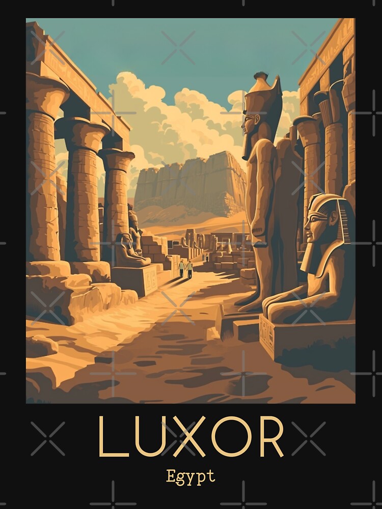 Egyptian Tshirt Love Luxor Egypt Archaeologist Travel Poster