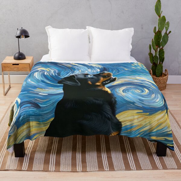 Item preview, Rottweiler Amidst the Night Sky Cosmic Dance designed and sold by JesterKrewArt.