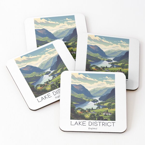 Item preview, A Vintage Travel Illustration of Lake District - England  designed and sold by GoodOldVintage.