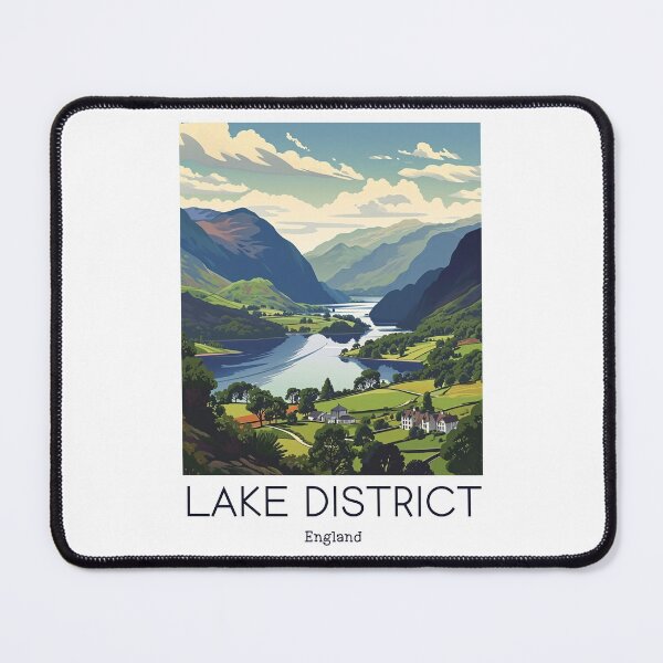 Item preview, A Vintage Travel Illustration of Lake District - England  designed and sold by GoodOldVintage.