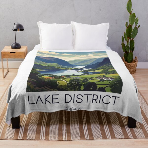 Item preview, A Vintage Travel Illustration of Lake District - England  designed and sold by GoodOldVintage.