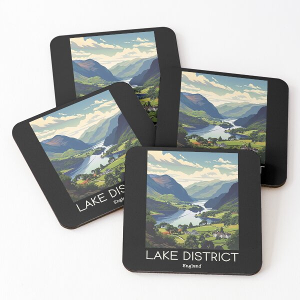 Item preview, A Vintage Travel Illustration of Lake District - England  designed and sold by GoodOldVintage.