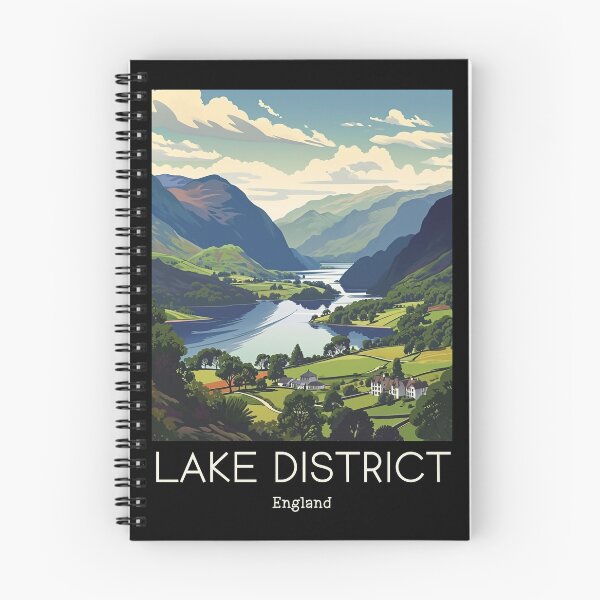 Item preview, A Vintage Travel Illustration of Lake District - England  designed and sold by GoodOldVintage.