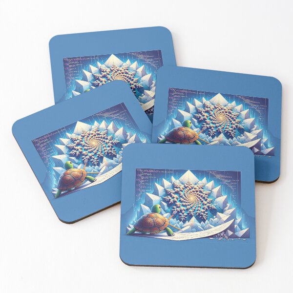 Item preview, Recursive Realms: The Turtle's Guide to Fractal Coding designed and sold by TuringTacoTales.