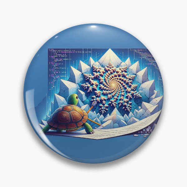 Item preview, Recursive Realms: The Turtle's Guide to Fractal Coding designed and sold by TuringTacoTales.
