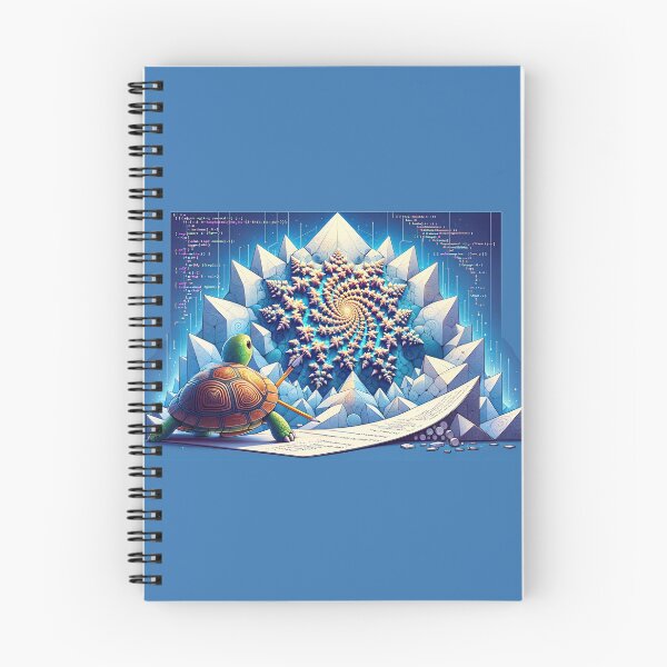 Item preview, Recursive Realms: The Turtle's Guide to Fractal Coding designed and sold by TuringTacoTales.