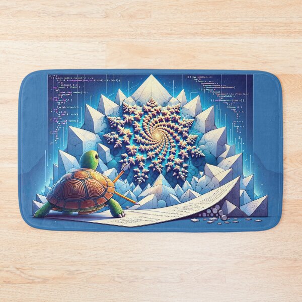 Item preview, Recursive Realms: The Turtle's Guide to Fractal Coding designed and sold by TuringTacoTales.