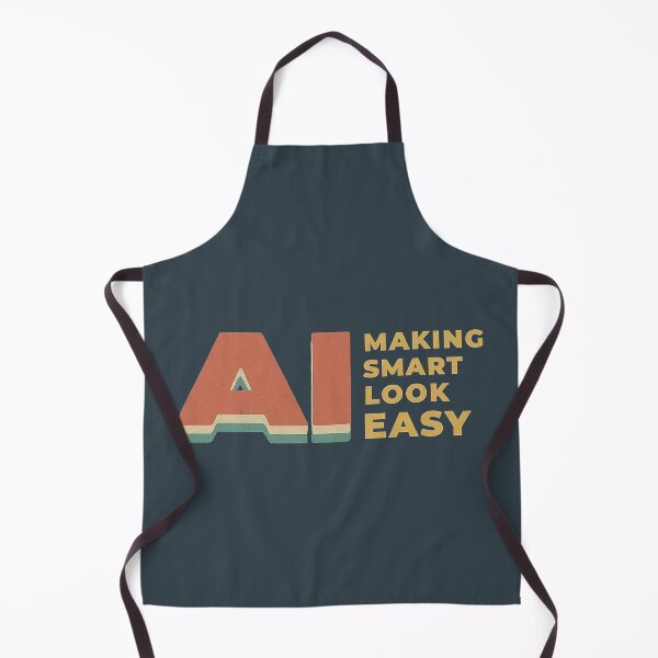 Item preview, 'AI Making Smart Look Easy' Typographic Art designed and sold by Retro Travel Design.