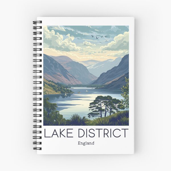 Item preview, A Vintage Travel Illustration of Lake District - England  designed and sold by GoodOldVintage.