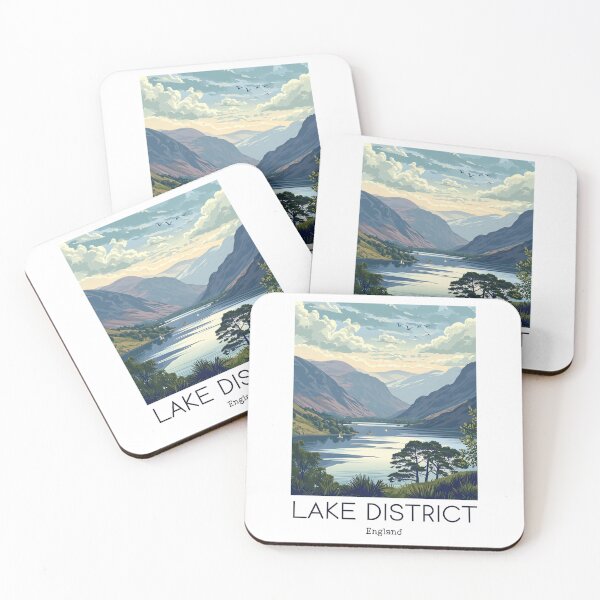 Item preview, A Vintage Travel Illustration of Lake District - England  designed and sold by GoodOldVintage.
