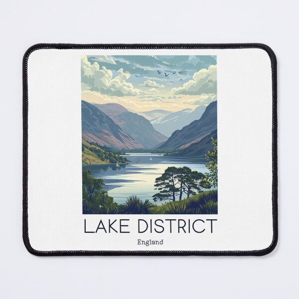Item preview, A Vintage Travel Illustration of Lake District - England  designed and sold by GoodOldVintage.