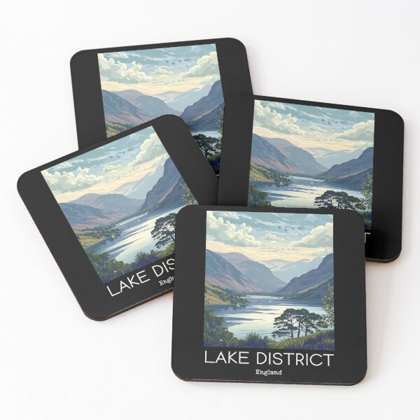 Item preview, A Vintage Travel Illustration of Lake District - England  designed and sold by GoodOldVintage.