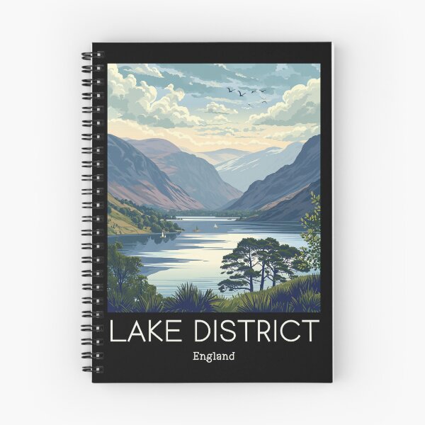 Item preview, A Vintage Travel Illustration of Lake District - England  designed and sold by GoodOldVintage.