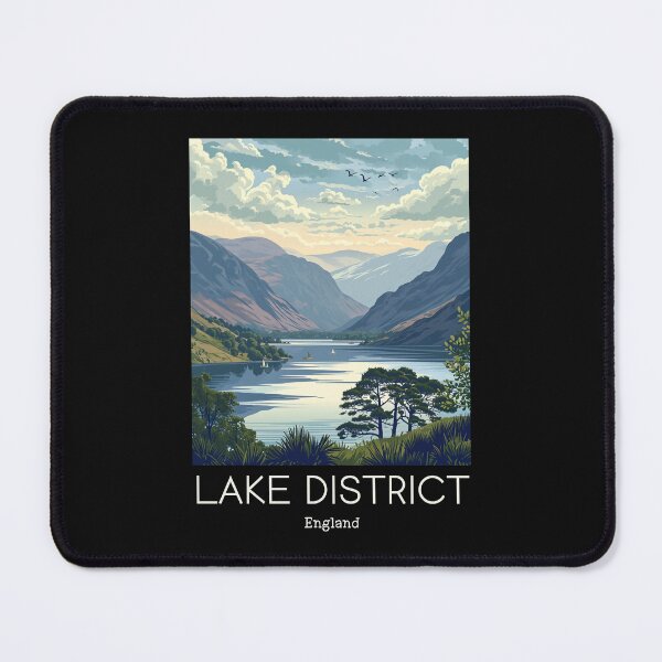 Item preview, A Vintage Travel Illustration of Lake District - England  designed and sold by GoodOldVintage.