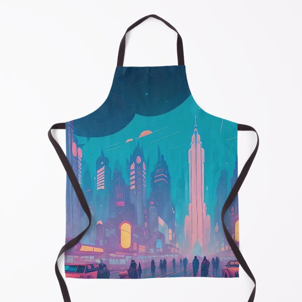 Item preview, Futuristic cityscape, vibrant colours, bustling street, advanced technology. designed and sold by ArtComixHaven.