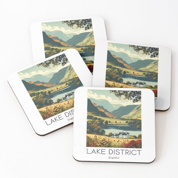 Item preview, A Vintage Travel Illustration of Lake District - England  designed and sold by GoodOldVintage.