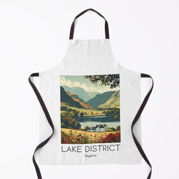 Item preview, A Vintage Travel Illustration of Lake District - England  designed and sold by GoodOldVintage.