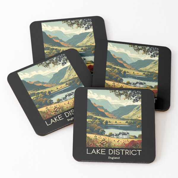 Item preview, A Vintage Travel Illustration of Lake District - England  designed and sold by GoodOldVintage.
