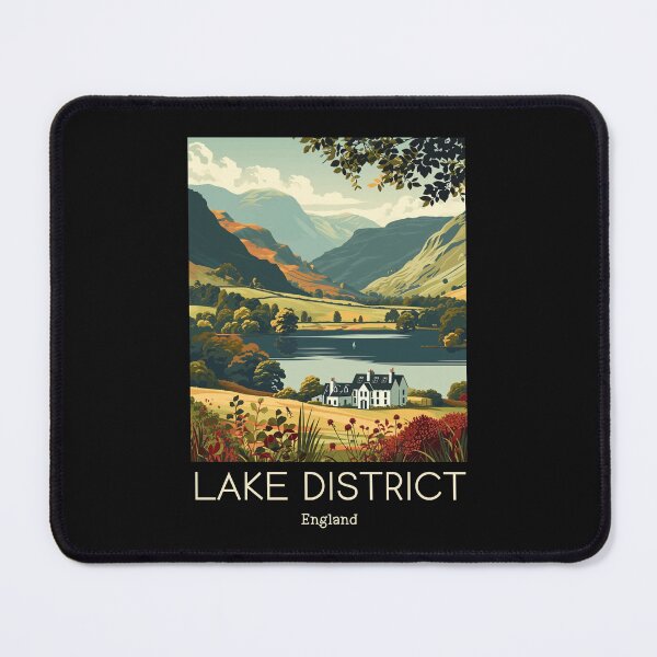 Item preview, A Vintage Travel Illustration of Lake District - England  designed and sold by GoodOldVintage.