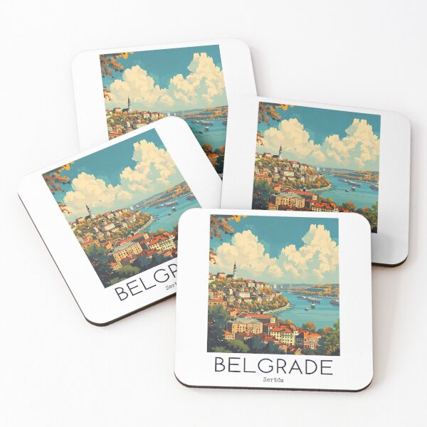 Item preview, A Vintage Travel Illustration of Belgrade - Serbia  designed and sold by GoodOldVintage.