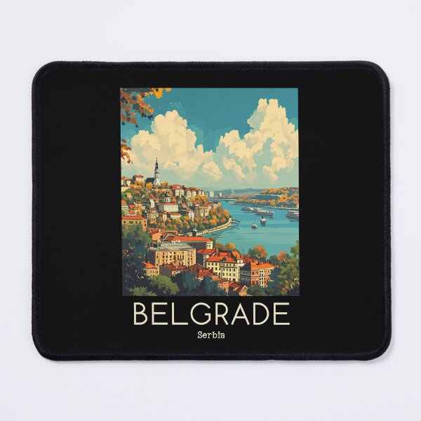 Item preview, A Vintage Travel Illustration of Belgrade - Serbia  designed and sold by GoodOldVintage.