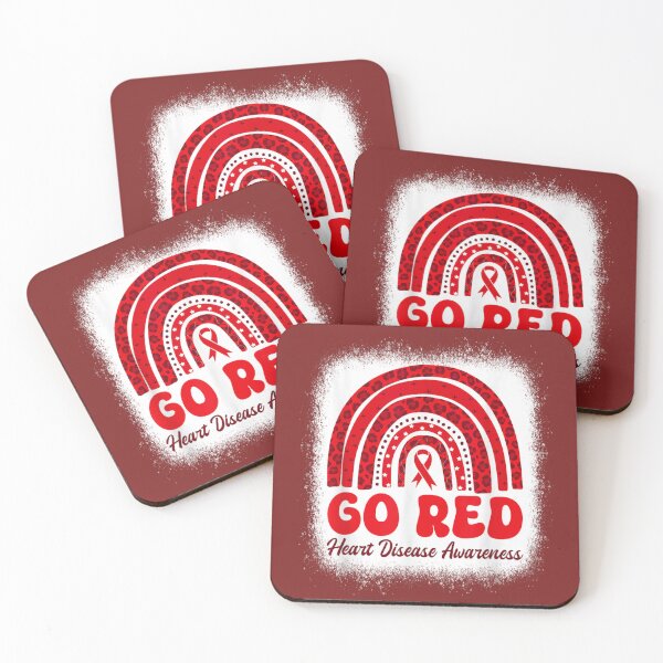 Item preview, Go Red Rainbow Heart Disease Awareness designed and sold by THIENVT.