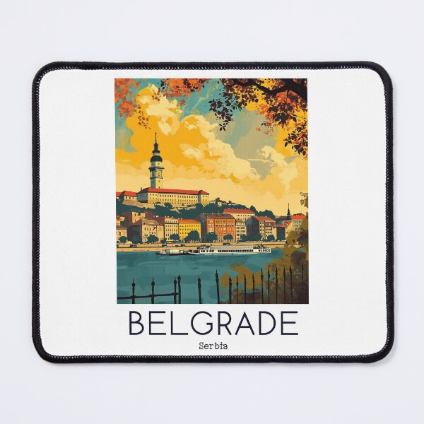 Item preview, A Vintage Travel Illustration of Belgrade - Serbia  designed and sold by GoodOldVintage.