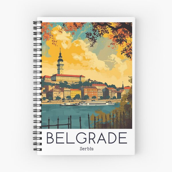 Item preview, A Vintage Travel Illustration of Belgrade - Serbia  designed and sold by GoodOldVintage.