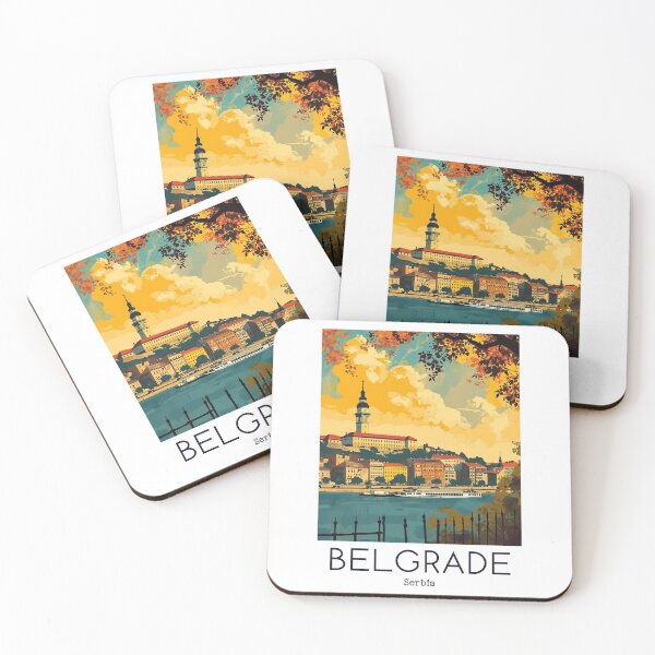Item preview, A Vintage Travel Illustration of Belgrade - Serbia  designed and sold by GoodOldVintage.
