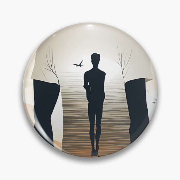 Item preview, Intrepid Digital Art: Male Silhouette at its Highest Point designed and sold by Artedig.