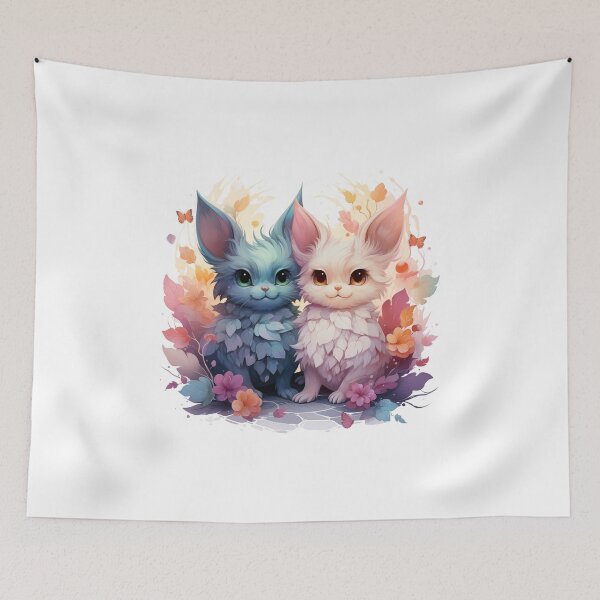 Item preview, Valentines Day Two Cute Little Foxes in Love  designed and sold by Łukasz Glasow.