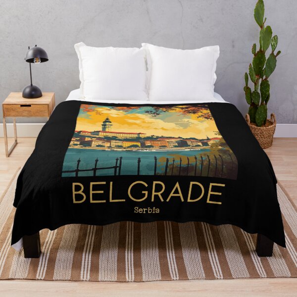 Item preview, A Vintage Travel Illustration of Belgrade - Serbia  designed and sold by GoodOldVintage.