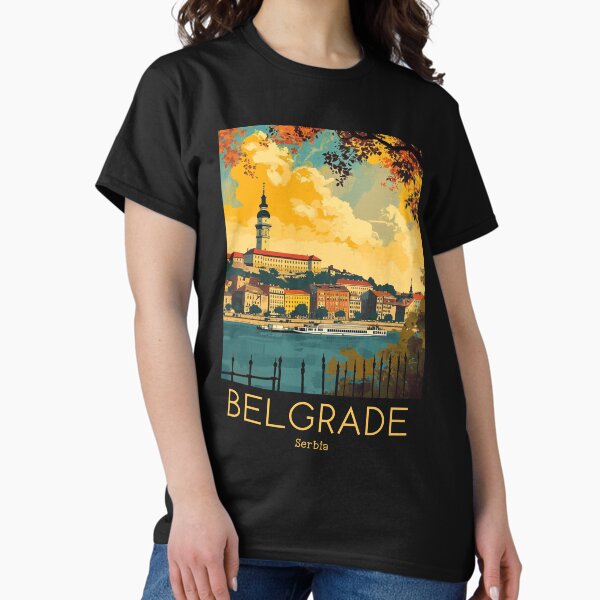 Item preview, A Vintage Travel Illustration of Belgrade - Serbia  designed and sold by GoodOldVintage.