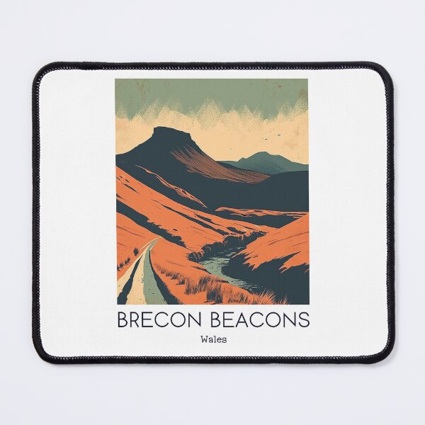 Item preview, A Vintage Travel Illustration of Brecon Beacons - Wales designed and sold by GoodOldVintage.