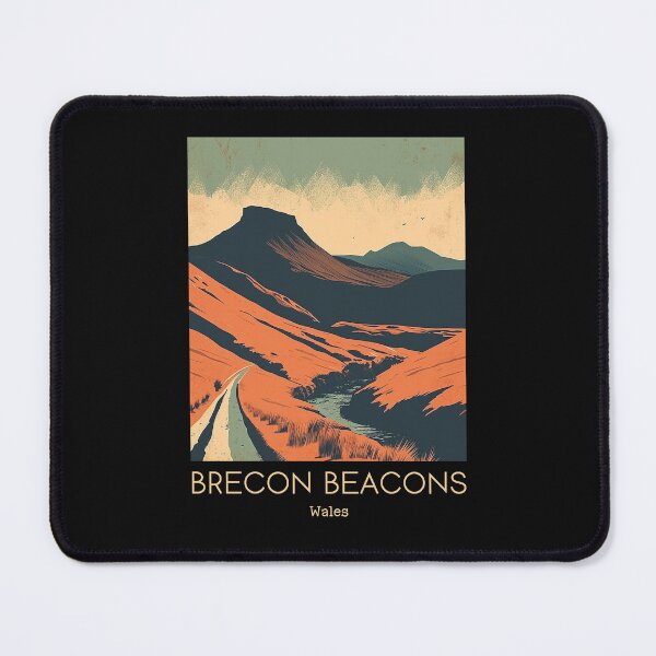 Item preview, A Vintage Travel Illustration of Brecon Beacons - Wales designed and sold by GoodOldVintage.