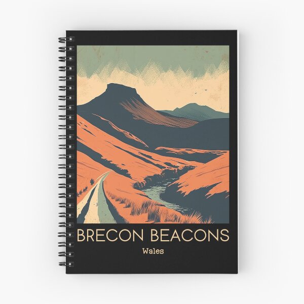 Item preview, A Vintage Travel Illustration of Brecon Beacons - Wales designed and sold by GoodOldVintage.