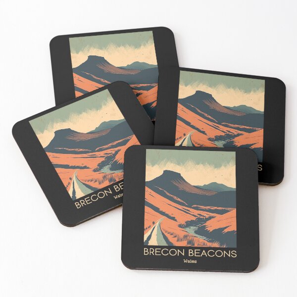 Item preview, A Vintage Travel Illustration of Brecon Beacons - Wales designed and sold by GoodOldVintage.