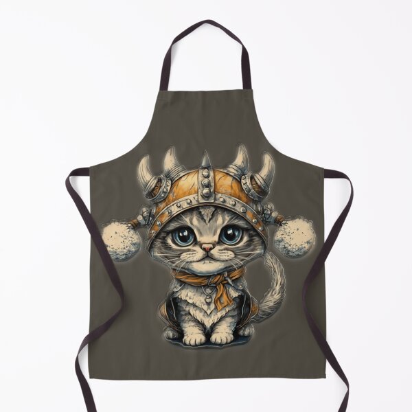 Item preview, Viking cat in a winter hat designed and sold by SoulOfTrees.