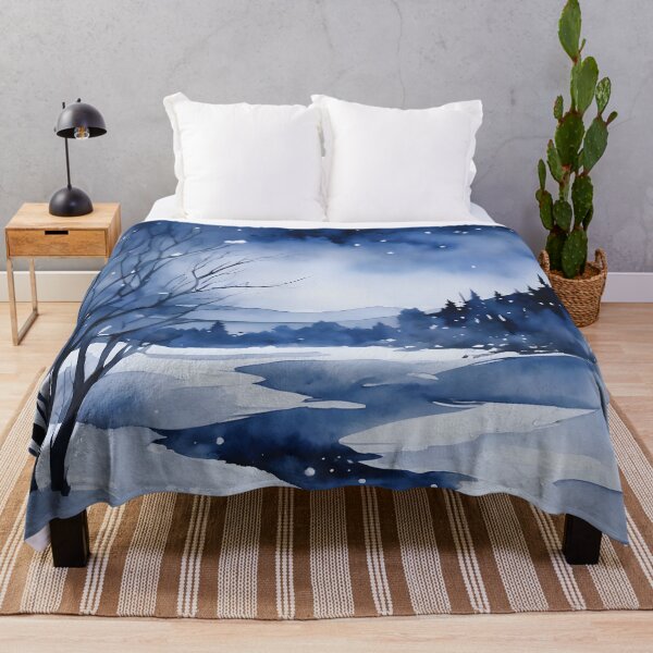 Item preview, Snowy Night Tranquility designed and sold by colorvisionart.