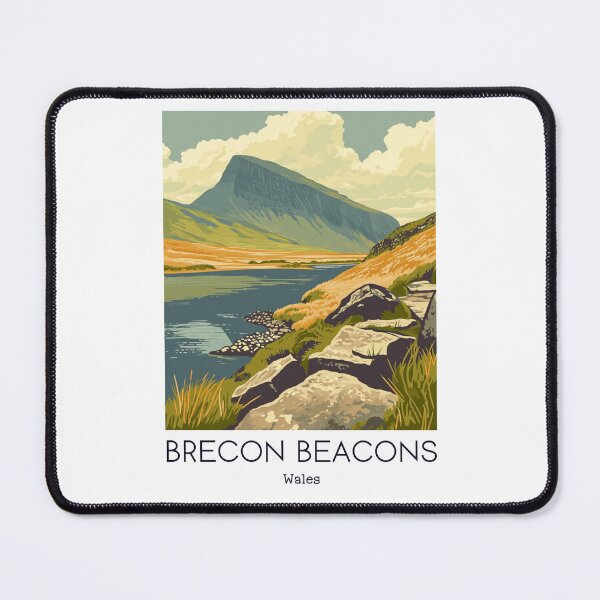 Item preview, A Vintage Travel Illustration of Brecon Beacons - Wales designed and sold by GoodOldVintage.