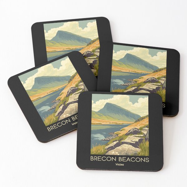 Item preview, A Vintage Travel Illustration of Brecon Beacons - Wales designed and sold by GoodOldVintage.