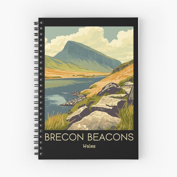 Item preview, A Vintage Travel Illustration of Brecon Beacons - Wales designed and sold by GoodOldVintage.