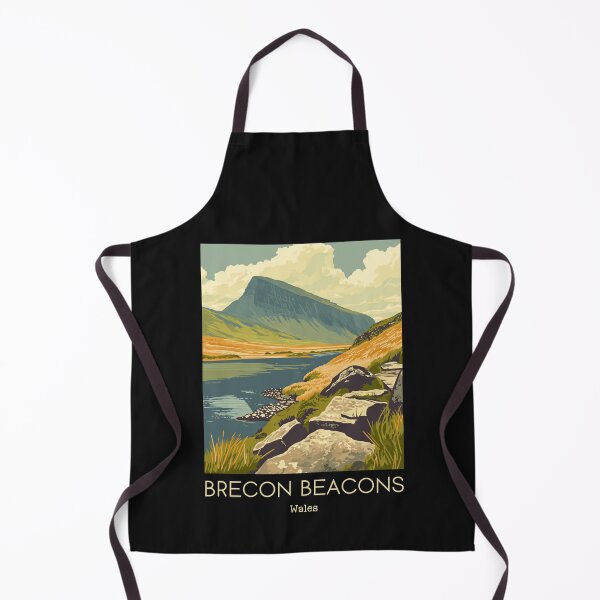 Item preview, A Vintage Travel Illustration of Brecon Beacons - Wales designed and sold by GoodOldVintage.