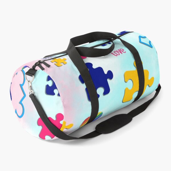 Item preview, Boy Girl Autism Blue Pink Puzzle Pattern  designed and sold by EastLosStilo.