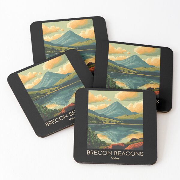 Item preview, A Vintage Travel Illustration of Brecon Beacons - Wales designed and sold by GoodOldVintage.