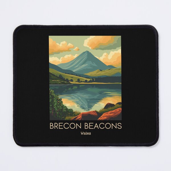 Item preview, A Vintage Travel Illustration of Brecon Beacons - Wales designed and sold by GoodOldVintage.