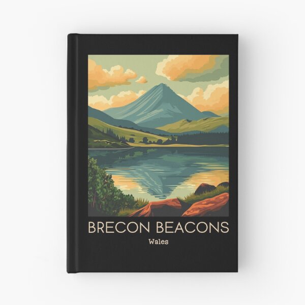 Item preview, A Vintage Travel Illustration of Brecon Beacons - Wales designed and sold by GoodOldVintage.