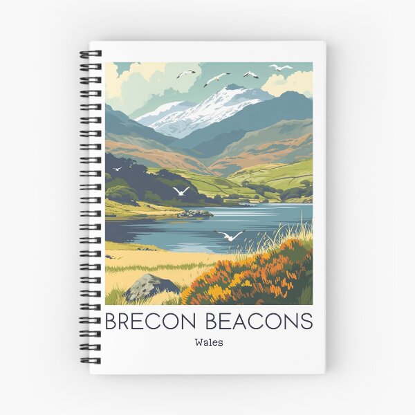 Item preview, A Vintage Travel Illustration of Brecon Beacons - Wales designed and sold by GoodOldVintage.